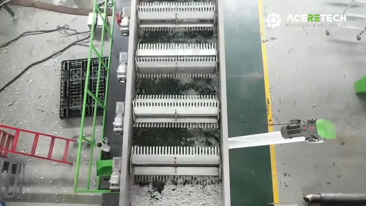 آلة فرز وإعادة تدوير الأكياس المنسوجة AWS-PP